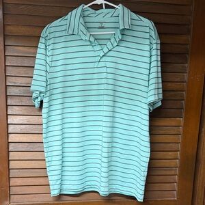 Classic Mint Striped Polo Shirt